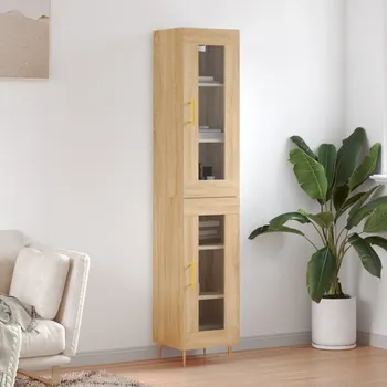 Příborník a kredenc zahrada-XL Skříň highboard dub sonoma 34,5 x 34 x 180 cm kompozitní dřevo 3199420
