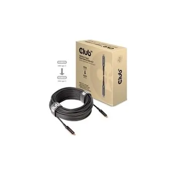 Počítač Club3D Kabel USB 3.2 typ C Gen2, aktivní, (M/M), 20m, optický, aktivní, unidirectional, A/V