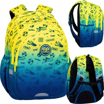 Školní batoh Školní batoh CoolPack vícekomorový modrý s odstíny žluté 21 l