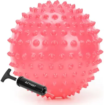 Masážní míček Masážní míč 20 cm + pumpička ACTIGET ACT0151 červený