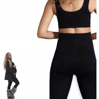 Dámské legíny Zateplené legíny s kožíškem zimní VYSOKÝ PAS teplé LEGÍNY silné M