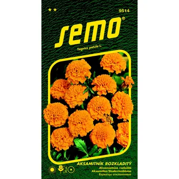 Pěstitelství SEMO Aksamitník rozkladitý Petit oranžový 1 g