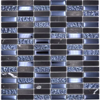 Obklad Mozaika WzorcowniaStudio 29,8 x 30,4 cm černá