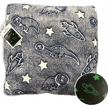 Polštář Dekorativní Polštář Smukee svítící ve tmě, prostor 40 x 40 cm