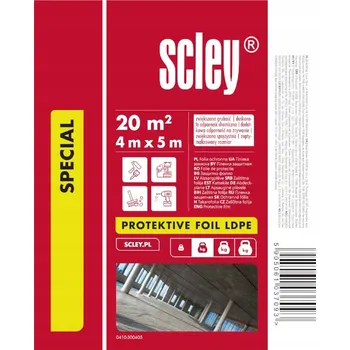 Krycí plachta FÓLIE MALÍŘSKÁ HRUBÁ STAVEBNÍ LDPE 4X5M PLACHTA