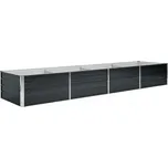 VidaXL černý kovový Květináč 320 cm x 80 x 45 cm