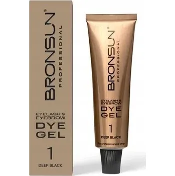 Řasenka Barva na obočí Bronsun henna černá 15 ml