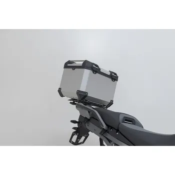 Zavazadlo na motocykl Kufr SW Motech Topcase TRAX ADV 38l na BMW R 1300 GS Adventure (24-26) stříbrný, pro plast. nosič