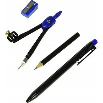 Geometrická sada: kružítko, pravítko, tužka