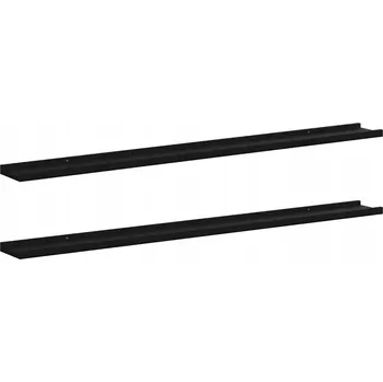 police Police MDF deska VidaXL 9 x 3 cm černá