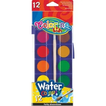 Výtvarná barva COLORINO AKVARELOVÉ BARVY 12 BAREV MALÉ PASTILKY