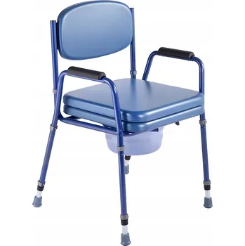 Toaletní křeslo Toaletní židle s nosností 181 kg, nastavitelná výška a vyjímatelná nádoba