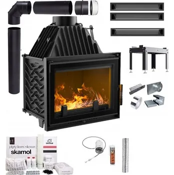 Krbová vložka KRBOVÁ VLOŽKA LITINOVÁ ZUZIA 15 DECO EKO SADA TRUBKY VZDUCHOVODY DESKY