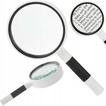 KLASICKÁ LUPA ZVĚTŠOVACÍ SKLO ČOČKA 80 mm 10x