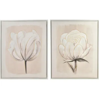 Obraz Elegantní sada 2 obrazů 40x50 cm s bílými květy INGA