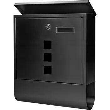 Poštovní schránka Orno černá Poštovní schránka s držákem na noviny