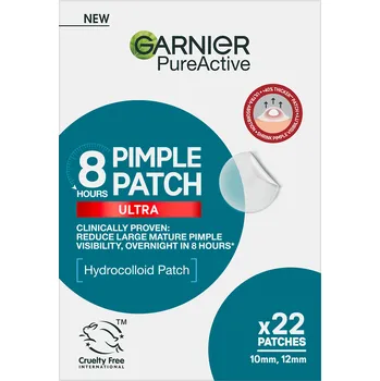 Léčba akné Garnier Pure Ultra Pimple Patch hydrokoloidní náplasti na akné 22 ks