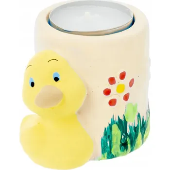 Svícen Velikonoční dekorace svícen na čajovou svíčku - kachnička