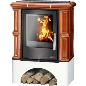 Krbová kamna Kachlová kamna ABX Bavaria K I rovný sokl Kaštan