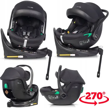 Autosedačka OTOČNÁ AUTOSEDAČKA S BÁZÍ ISOFIX I-SIZE 0-13 KG 0-87 CM S NASTAVENÍM