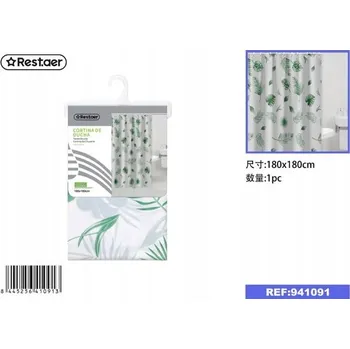 Prostěradlo Barevný Záclona do Sprchy 180x180 cm se Vzorem