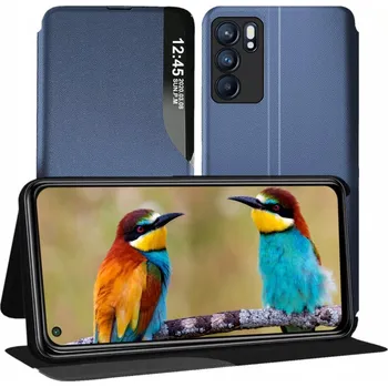 Pouzdro na mobilní telefon Flipové pouzdro SunSky pro Oppo Reno6 5G, černé