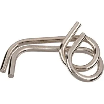 Hlavolam Kovový hlavolam magické smyčky v retro krabičce