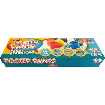 Vodová barva OTOCKI PLAKÁTOVÉ BARVY 10 barev, polský výrobek