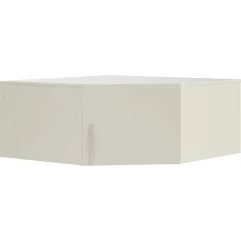 Šatní skříň BRN4 Rohový nástavec na skříň, kolekce BRAGA- kašmír, kovové úchyty, 95 x 40 x 95 cm