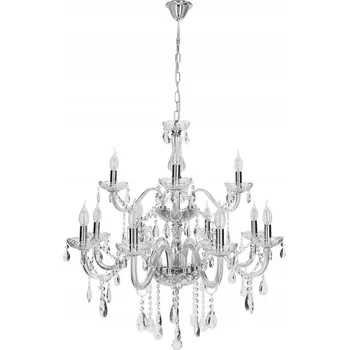 Cristallo chromové závěsné svítidlo 12x40W E14 transparentní 30-30375