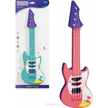 Hudební nástroj pro děti ELEKTRICKÁ KYTARA HRAČKA PRO DĚTI HUDEBNÍ NÁSTROJ ZVUKY DÁREK