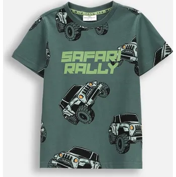 Chlapecké oblečení Chlapecké tričko zelené, s krátkým rukávem, velikost 110 Coccodrillo WC5