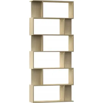 Knihovna Regál VidaXL 80 cm x 192 cm x 244 cm, dekor dub sonoma