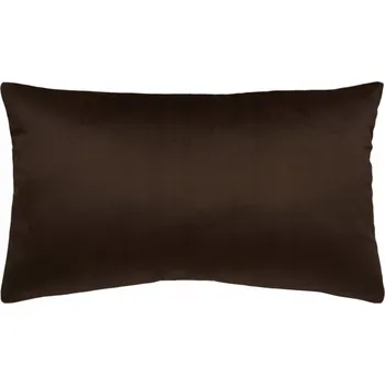 Povlak na polštářek Dekorativní povlak na polštář Boho, sametový velur, čokoládově hnědá, 40x50 cm