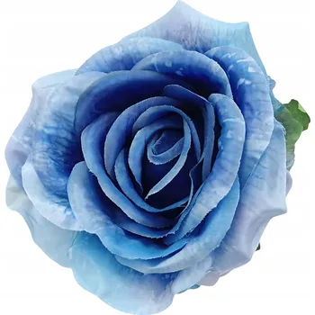 umělá květina Produktová růže, květní hlavička , tmavě modrá, balení ks