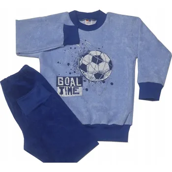 Chlapecké pyžamo CHLAPECKÉ PYŽAMO FROTTE MÍČ MODRÝ/CHRPA 104 SUTEX