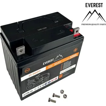 Záložní baterie UNIVERZÁLNÍ GELOVÝ (AGM) AKUMULÁTOR 12V 32Ah PRAVÝ PLUS EVEREST