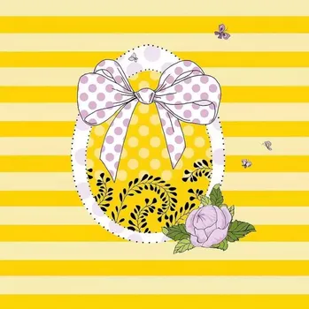 Obraz Přání k Velikonoce s přáním, kartička Swarovski čtverec Velikonoce mašle