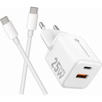 Rychlá nabíječka GaN 25W se 2 porty a dlouhým USB-C kabelem pro iPhone 17