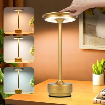 Lampička KŘIŠŤÁLOVÁ LED LAMPA NOČNÍ DOTYKOVÁ LED STOLNÍ LAMPA Bezdrátová