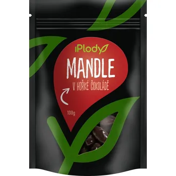 iPlody Mandle v hořké čokoládě 100g