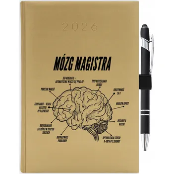 Kalendář Knižní kalendář 2026 A5 FunnyCase zlatý