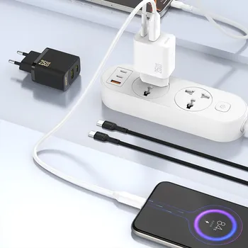 SÍŤOVÁ NABÍJEČKA 25W GaN USB-C ČERNÁ