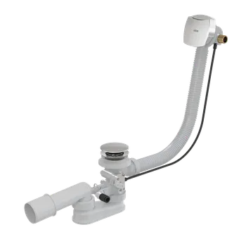 Sifon Alcaplast A566-273133-80 vanový sifon s napouštěním přepadem pro hydromasážní vany kov