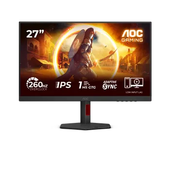 Monitor AOC LCD herní 27G4ZR 27" IPS/1920x1080@260Hz/0,3ms/300cd/2xHDMI/DP/Pivot/HAS/VESA