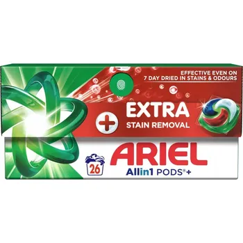Kapsle na praní ARIEL Extra Stain Removal prací Kapsle 26 ks