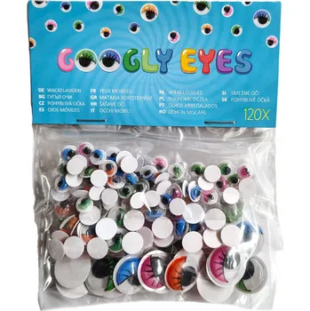 samolepka Samolepky Oči pohyblivé 120ks dvě varianty Abeceda: A