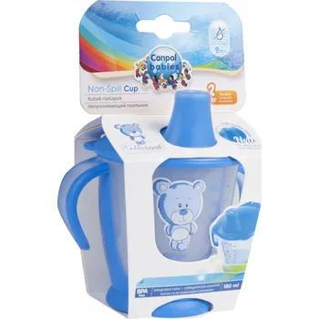 Canpol Babies Hrneček s pítkem proti rozlití - Medvídek