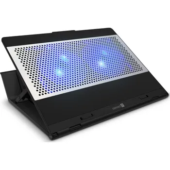 Connect IT FrostBlast chladicí podložka pod notebook s modrým podsvícením – černá Connect IT FrostBlast (CCP-7100-BK) je chladicí podložka pod notebook určená pro zařízení do velikosti 15,6". Díky dv