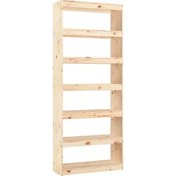 Knihovna Regál VidaXL 80 cm x 199,5 cm x 30 cm borovice